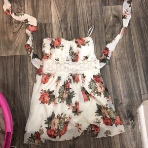 Floral mini sun dress